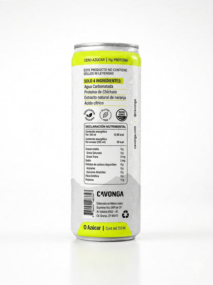 CAVONGA | Protein Soda 355 ml | 18 PACK